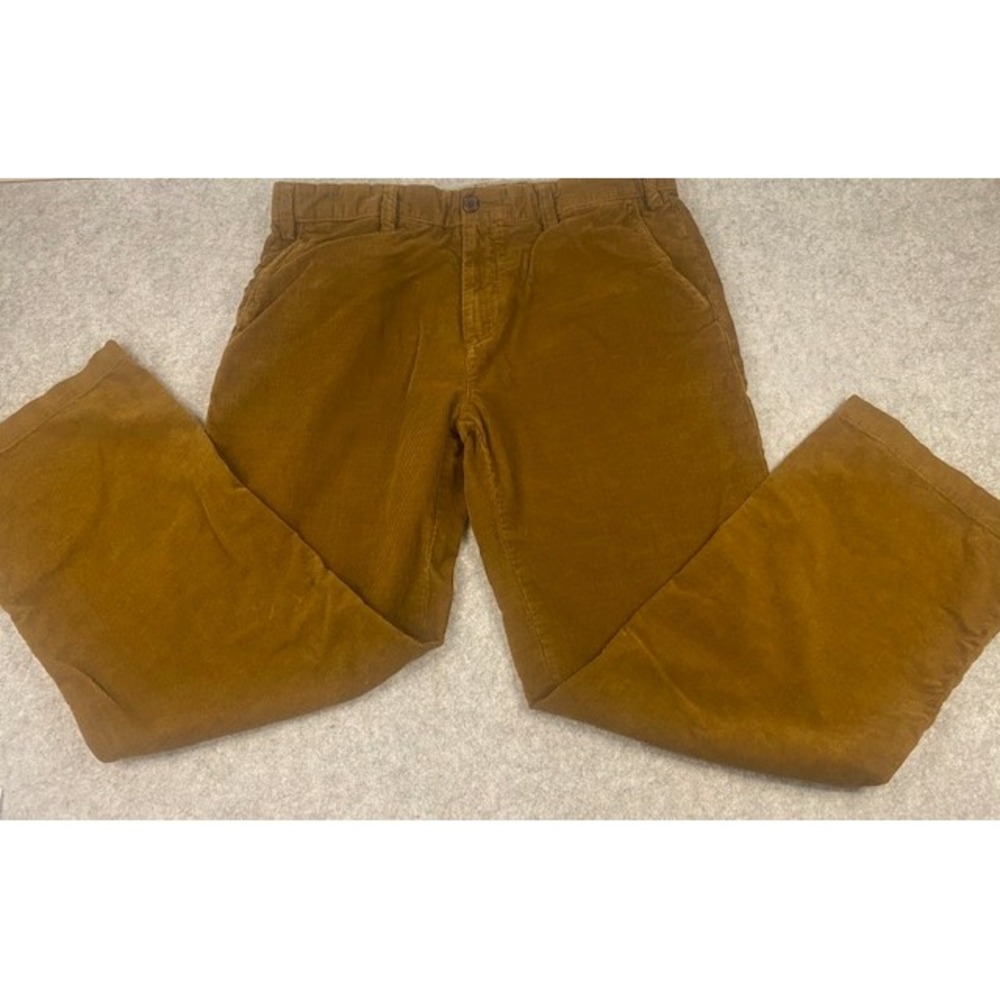 Eddie Bauer Men's Classic‎ Fit Corduroy Specially Dyed Pants Brown Size 36x30
